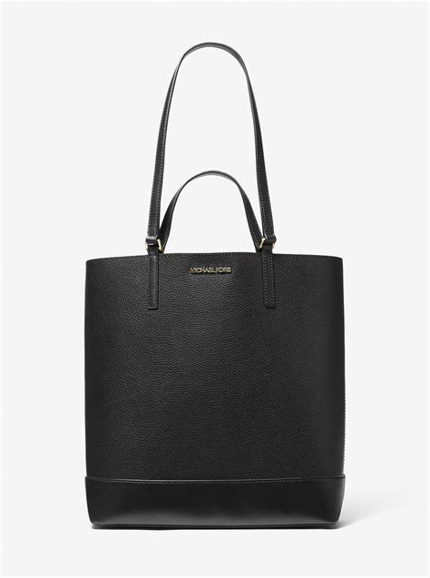 michael michael kors kelli large two-tone pebbled leather tote bag|Michael Kors saffiano leather tote.